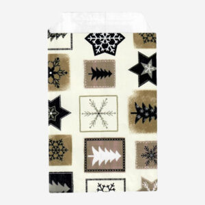 Punga mercerie motive sarbatori - 9x15 cm - lwc alb 80gr/m2 - 250 buc