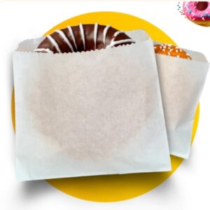 Punga hartie alba gogosi, sandwich, cartofi prajiti - 16x7x27cm - 1000 buc.